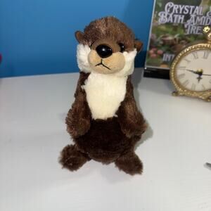 Wildlife Artists River Otter Plush 9” EUC Soft Stuffed Animal Toy